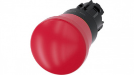 3SU1000-1HA20-0AA0, SIRIUS ACT Mushroom Push-Button front element Plastic, red, Siemens
