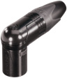 NC6MRX-B XLR cable plug 90° 6 XX/RX Soldering Connection Black