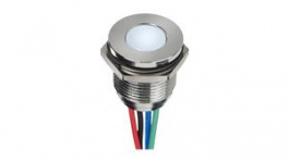 Q19F5CZZRGB24E-CA, LED Indicator RGB 19mm 26.4VDC IP67, APEM