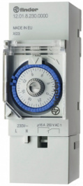 12.01.8.230.0000, Программатор времени; 30м?24ч; SPDT; 250 В AC/16 A; 230ВAC; DIN, FINDER