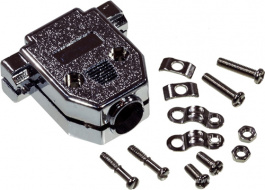 DN-15C, Металлизированный корпус для D-SUB разьема 15 pin, CONNFLY