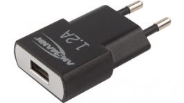 1001-0030 HIGH SPEED USB CHARGER 1.2A, Power Supply, 5 VDC, 1.2 A, Ansmann