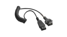 25-114186-03R, Adapter Cable with Coiled Section for WT41N0 Headset, Zebra