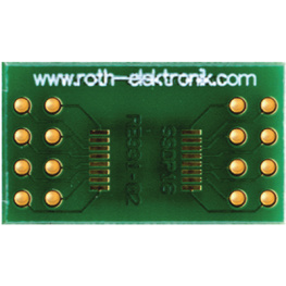 RE931-02, Laboratory card 16P 0.65 mm FR4 Epoxide + chem. Ni/Au, Roth Elektronik