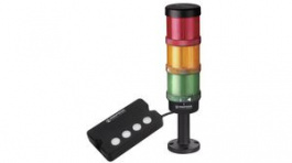 649.000.03, Stacking Beacon, Wall Mount/Pole Mount, Red/Yellow/Green, KombiSIGN 72, 230VAC, WERMA Signaltechnik