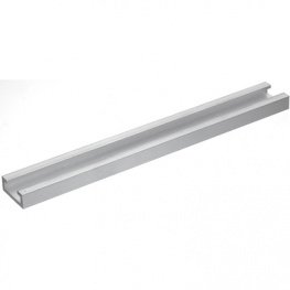 EN AW-6060 T66 25X10MM, Aluminium C-profile, length 1 m, Alcoa