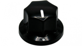 RND 210-00280, Plastic Round Knob, black, T18, RND Components