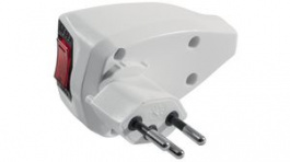 1409604, Mains Plug Type 12 10A Plastic White, Steffen