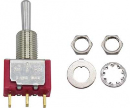 RND 210-00448, Miniature Toggle Switch, On-Off-On, Soldering Lugs, RND Components