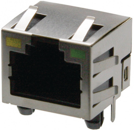 615008137421, Modular jack horizontal 8 THD Tab Up, WURTH Elektronik