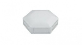 CBHEX1-15-WH, HexBox IoT Enclosure with 1 Solid and 5 Vented Panels 130x146x45mm White ABS IP3, CamdenBoss