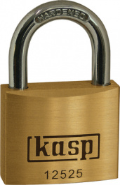K12525D, Padlock brass 25 mm, Kasp