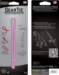 GEAR TIE 12-PINK, Gear Tie 12" Pink, Nite Ize