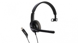 AXH-V28USBM, NC Headset, USB28 HD, Mono, On-Ear, 20kHz, USB, Black, Axtel