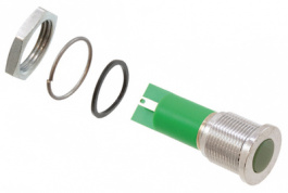 Q16F1CXXG220E, LED Indicator green 230 VAC, APEM