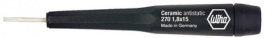 270/2.6-15, Screwdriver ceramic Slotted 2.6x0.35 mm, Wiha