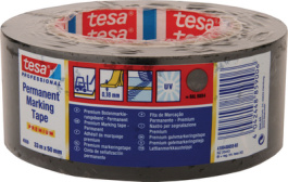 04169 50MM X 33 M BLACK, Floor marking tape black 50 mmx33 m, Tesa