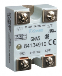 84134910, Реле: полупроводниковое; Uупр:3?32ВDC; 25А; 24?280ВAC; Серия: GN, Sensata