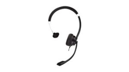HU411, Headset, Mono, On-Ear, USB, Black / Silver, V7
