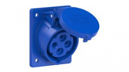 414-9, CEE Socket 4P 4mm² 16A IP44 230V Blue, PC Electric