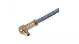 22649635, RF Connector, MMCX, Brass, Plug, Right Angle, 50Ohm, Soldering Terminal/Crimp Te, Huber+Suhner
