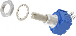 92R1A-R22-B13L, Rotary Potentiometer, 5 kOhm, J-Hooked Terminal, Bourns
