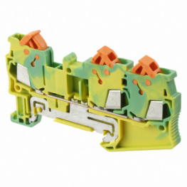 3205064, QTC 1,5-TWIN PE terminal block yellow / green 0.25...1.5 mm2, Phoenix Contact
