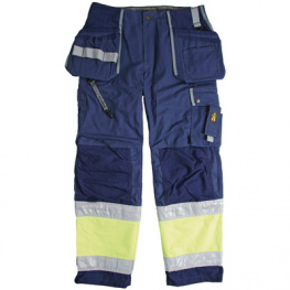 665170469-C52, Tool Pocket Trousers with Reflex 665 Размер C52/L сине-желтый, Bjornklader