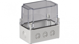 SPCM081313T, Plastic enclosure 125 x 75 x 125 mm grey PC IP 66/67 N/A Cubo S, Ensto