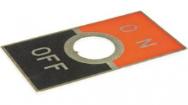 AT202, Legend Plate 12.2mm Red/Black, NKK Switches (NIKKAI, Nihon)