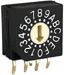 RND 210-00092, PCB coding switch HEX 4+1, RND Components