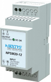 NPSM20-12, Power Supply 1Ph, 20W\\In: 120-240Vac, Out: 12Vdc/1.65A, NEXTYS