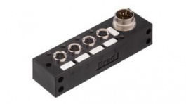 120247-0059, Sensor Distributor 4x M8, Socket, 3-Pole, A-Coded/M16 Plug 6A Number of Ports 4, Molex