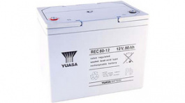 REC80-12, Lead-Acid Battery, 12 V 80 Ah, Yuasa