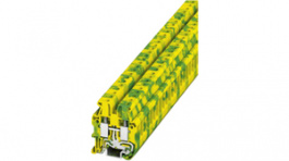 3248037, MUT 4-PE terminal block screw connection, 0.2...6 mm2 300 vac/vdc 24 a green-yel, Phoenix Contact