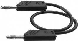 MLN 25/2,5 BLACK, Test lead diam. 4 mm Black 25 cm 2.5 mm2 CAT I, SKS Kontakttechnik