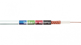 RG59 Flex - Black [100 м], Coaxial Cable&nbsp;&nbsp; 1 x75 Ohm, Tasker