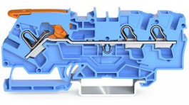 2104-1304, Terminal block, Push-In, 3 Poles, 1.5 ... 4mm², Wago