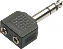11103 A 080, Audio Adapter, 1 x Jack Plug Stereo 6.3 mm, 6.3/3.5 mm, Goobay