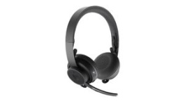 981-000914, Headset, Zone, Stereo, On-Ear, 13kHz, Bluetooth, Black, Logitech