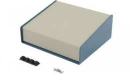 1456FE1WHBU, Sloping Console, 165 x 146 x 70 mm, Aluminium, Beige / Blue, 1456, Hammond