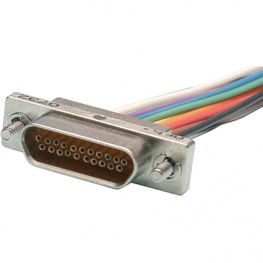 E100RN21S-4E6AB, Micro-D female connector 21P, Amphenol