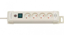 1155225014, Outlet Strip 4 Type K White Type K 1.8m, Brennenstuhl