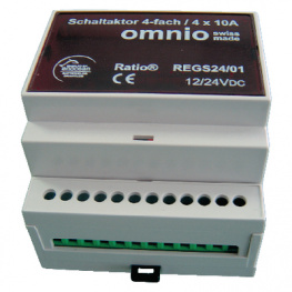 REGS24/01, Актюатор переключателя REG, 4-элементный 10A/24 V пост. тока, Omnio
