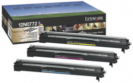 12N0772, Colour photo developer kit cyan magenta yellow, Lexmark