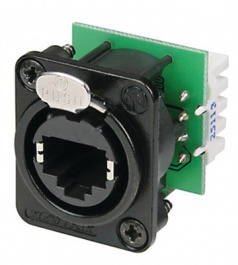 NE8FDV-YK-B, Гнездо; RJ45; etherCON; PIN:8; Кат:5e; экранированный; позолота, Neutrik
