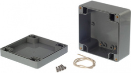 RND 455-00144, Plastic enclosure 100 x 100 x 55 mm dark grey ABS IP 65, RND Components