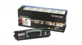 X203A11G, Toner Cartridge, 2500 Sheets, Black, Lexmark