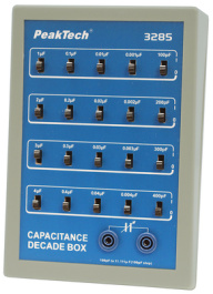 P3285, Декада: емкости; 100п?11,111мкФ; Кол-во диапазонов: 5, PeakTech