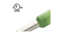 RND 465-00544 [100 шт], Bootlace ferrule 6 mm2 green 20 mm pack of 100 pieces, RND Connect